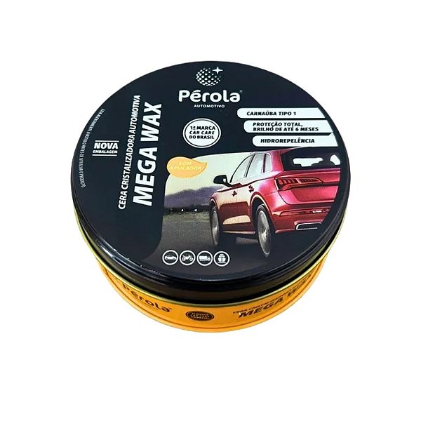 Cera Automotiva Mega Wax Pasta 250g Pérola