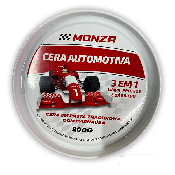 Cera Automotiva 3em1 Monza 200g Pérola