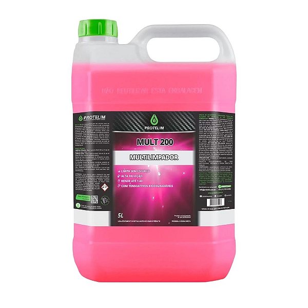 Mult 200 Desengraxante Multiuso Concentrado 5L Protelim