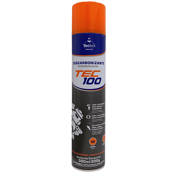 Descarbonizante Aerossol Tec100 300ml - TecBril