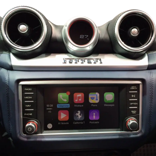 Interface CarPlay e Android Auto FERRARI