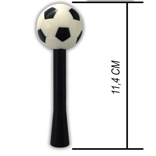 Haste De Antena Bola De Futebol - Preto