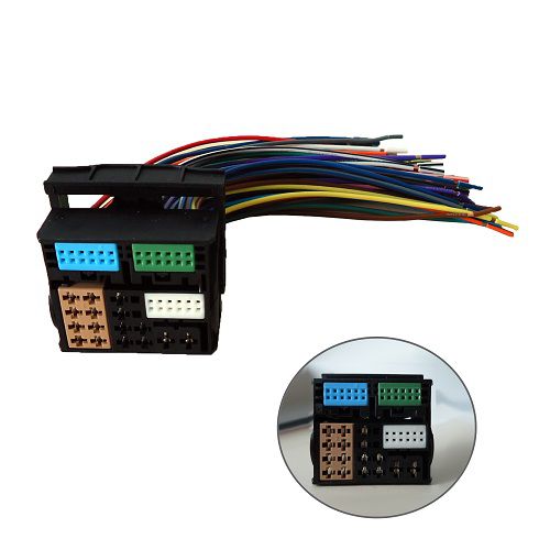 Chicote do Rádio Original Volkswagen MIB2 52 vias