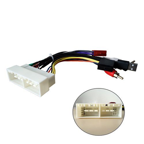 Chicote Hyundai Creta com ISO + Volante + USB e AUX