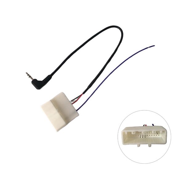 Chicote Comandos de Som do Volante Toyota 28 Pinos 2012 Acima