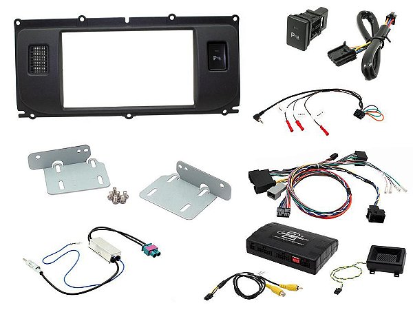 Moldura 2 Din + Infodapter Land Rover Evoque display 5"