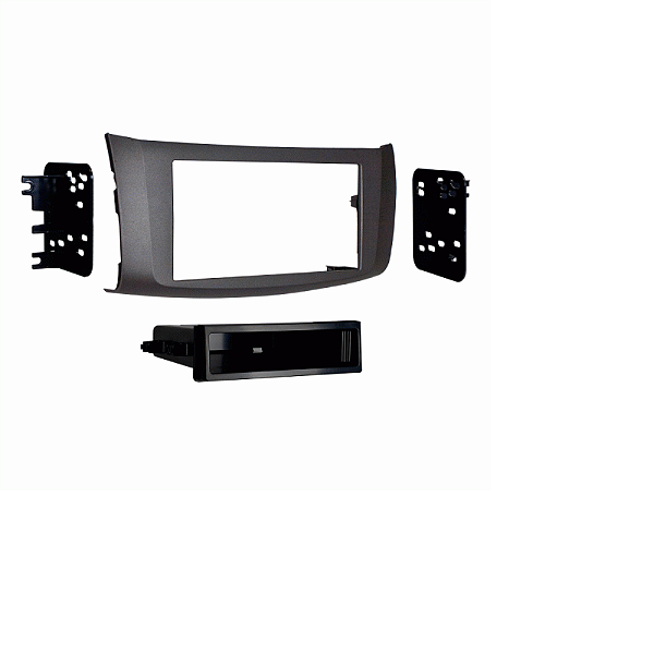 Moldura 2 Din / 1 Din Nissan Sentra 2014 A 2016 Grafite