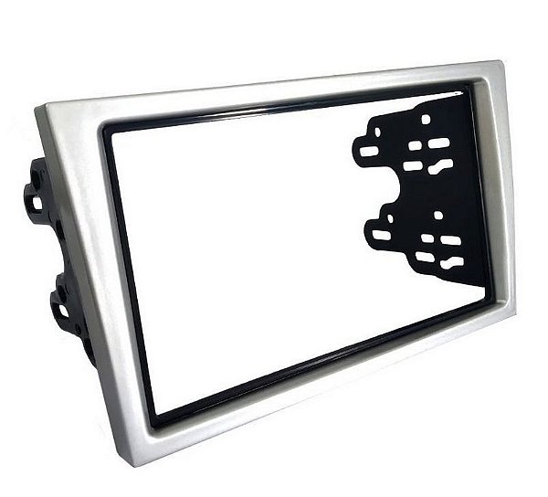 Moldura 2 Din Chevrolet Corsa Meriva Montana Prata