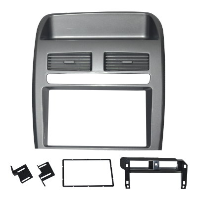 Moldura 2 Din Fiat Linea 2008 A 2014 Prata