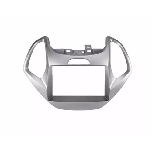 Moldura 2 Din Ford Ka 2015 A 2017 Prata