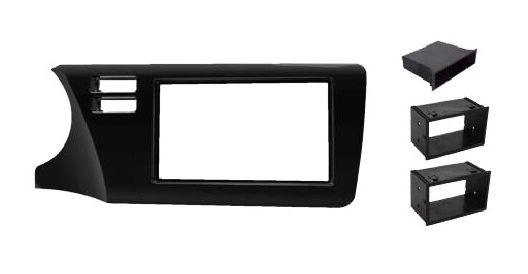 Moldura 2 Din Honda City 2015 A 2019 Black Piano