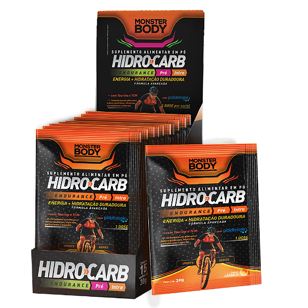 Hidro-Carb Laranja - Display c/ 15 sachês de 30G