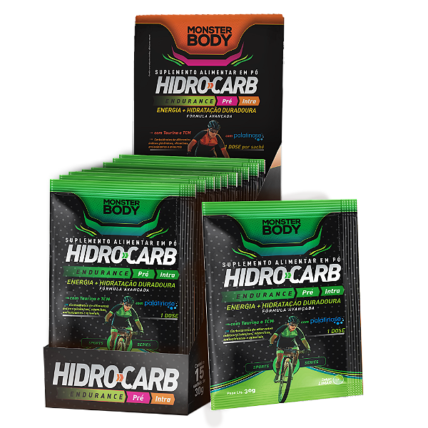 Hidro-Carb Limão - Display c/ 15 sachês de 30G