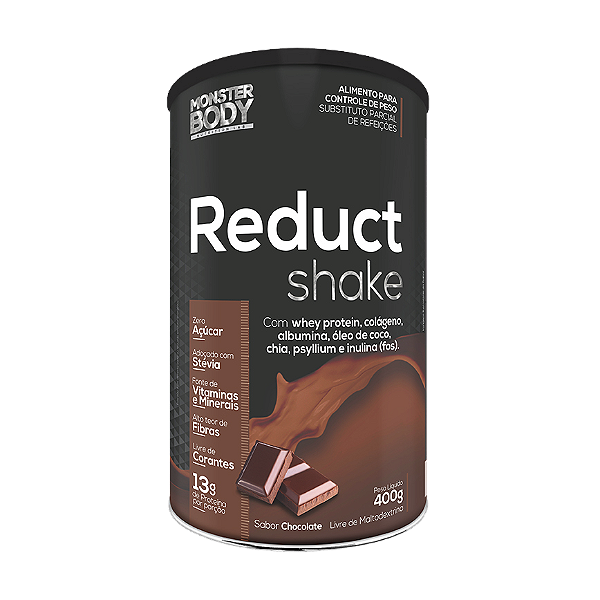 Reduct Shake Chocolate- Lata 400g - Alimento para controle de peso