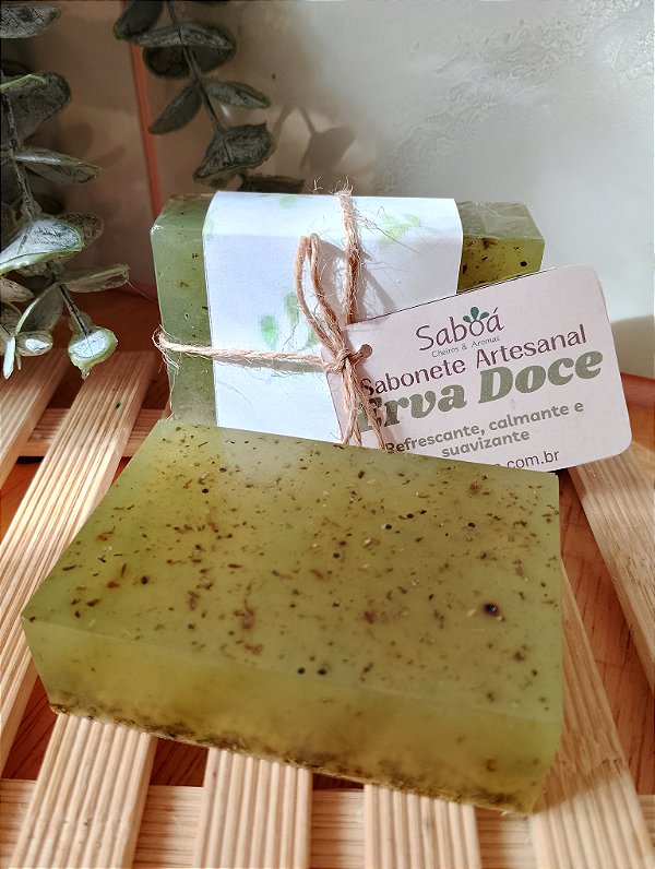 Sabonete Artesanal Erva Doce - Calmante e Relaxante