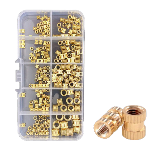 KIT 80 PEÇAS PORCAS FUSAO TERMICAS ACESSORIO IMPRESSORA 3D