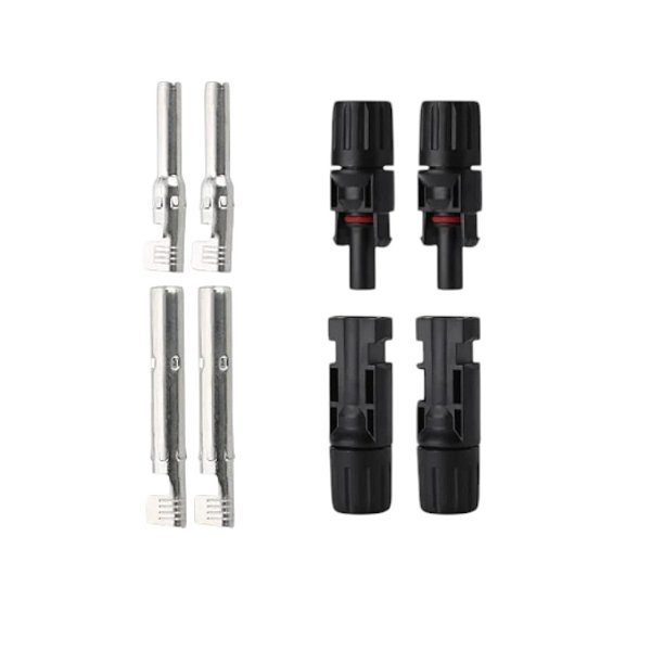 02 PARES CONECTORES ENGATES PLUG PAINEL SOLAR PV/MC IP67 MC4