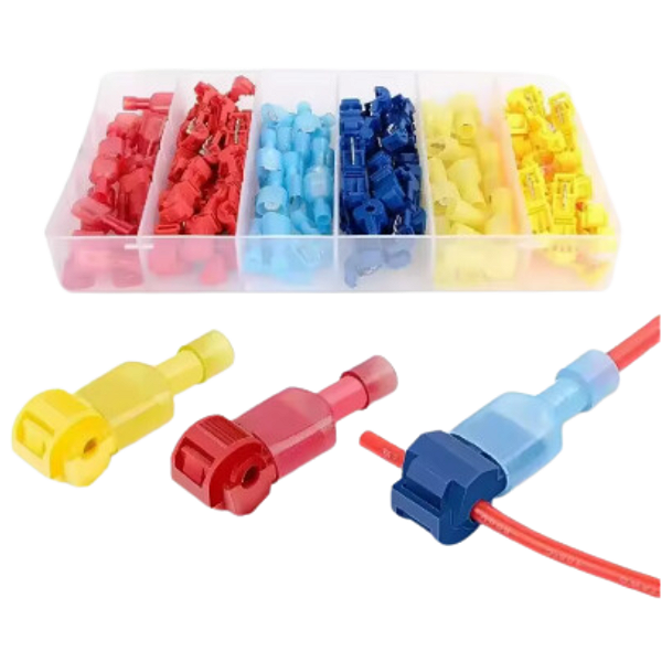 Kit 120 Conector Terminal Crimpagem Fios T-tap Prova D´agua