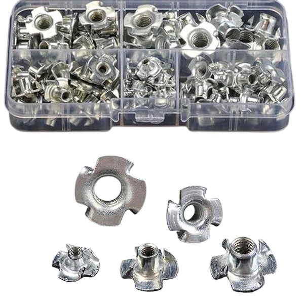 KIT 90 PORCAS COM GARRA PARA MADEIRA m3/m4/m5/m6/m8