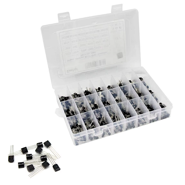 KIT 600 TRANSITORES 2N2222 S9018 2N3904 2N3906 2N5401 2N5551