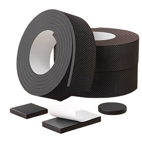 BORRACHA PROTEÇÃO CADEIRA MOVEIS ADESIVA LARG 4CMX2M 6MM ESP