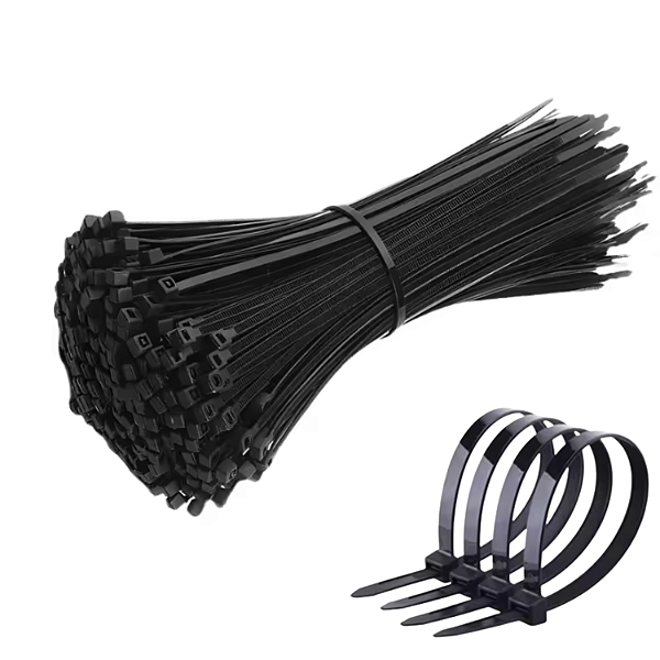 KIT 100 ABRAÇADEIRAS NYLON ENFORCA GATO LACRE 4X150MM