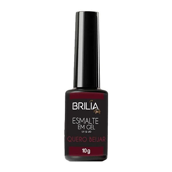 ESMALTE GEL QUERO BEIJAR  UNI BRILIA NAILS