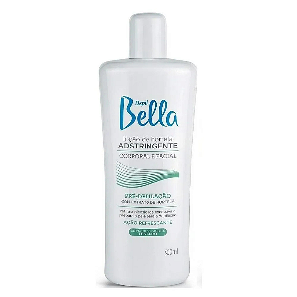 Loção de Hortelã Adstringente Pré-Depilação Depil Bella 300ml
