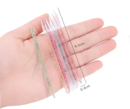 Palito Plástico Aplicador com Gliter 50un