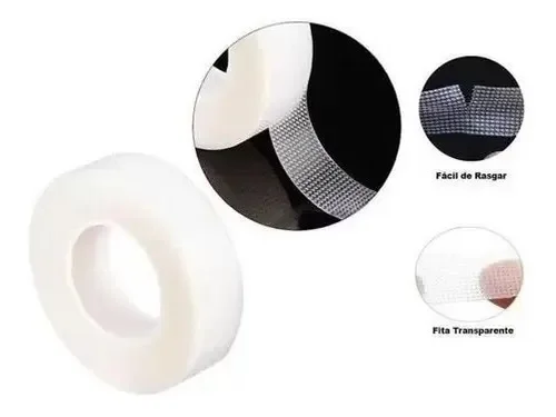 Fita Transpore para cilios Silicone transparente