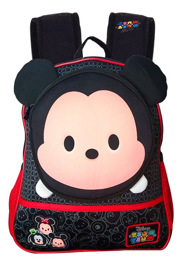 Mochila De Costas Escolar Infantil Mickey Disney Tsum Tsum 13