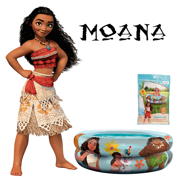 Piscina Inflável  Moana 2 Disney Infantil  21litros Menina