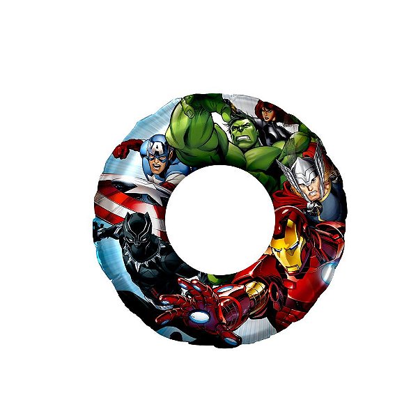Boia Circular Bebe Inflável Infantil Os Vingadores 3 Anos - Avengers