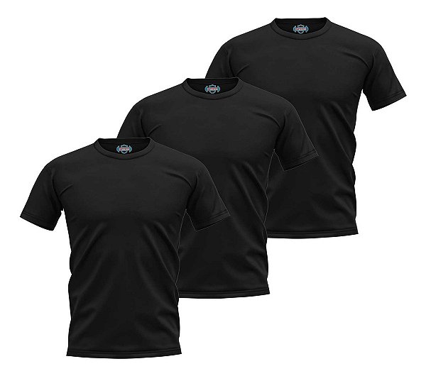 Kit 3 Camisetas Dry Fit Treino Proteção Uv Academia Esportes Fitness