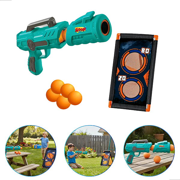 Brinquedo Jogo De Tiro Ao Alvo Air Ball Mira Certa Zoop Toys