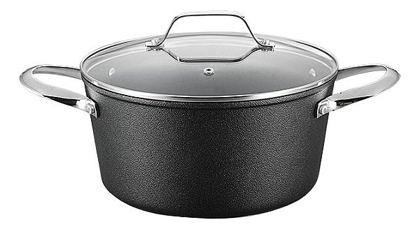 Caçarola Panela Indução 24cm Black Rock 4.3 L Mimo Style