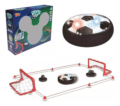 Jogo Hover Goal Bola Flutuante Com Led, 2 Traves E 2 Lançadores