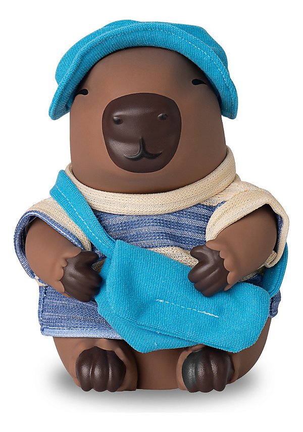 Boneco Capivara Todo Em Vinil Macio Diver