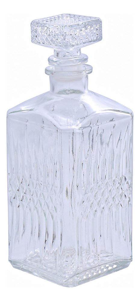 Licoreira Garrafa Vidro Para Whisky Licor Retro Mimo Style