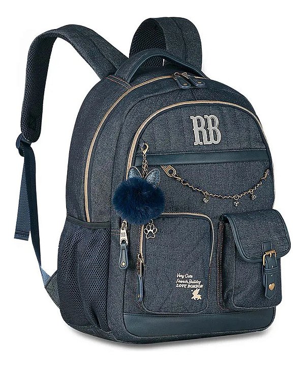 Mochila De Costas Rebecca Bonbon Jeans Vintage 17,5" 2026