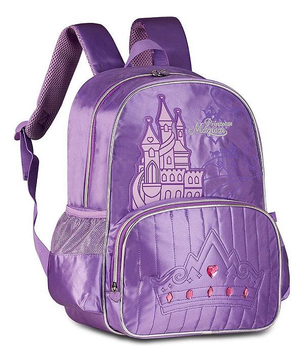 Mochila Escolar Interativa Com Luzes Princesa 16  Clio