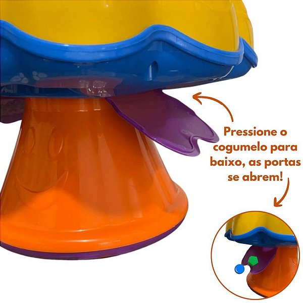 Brinquedo Didático Cogumelo Diver For Baby - Divertoys