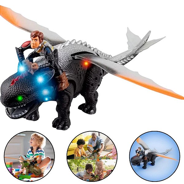 Soluço Montado No Banguela Como Treinar Seu Dragão  Luz E Som