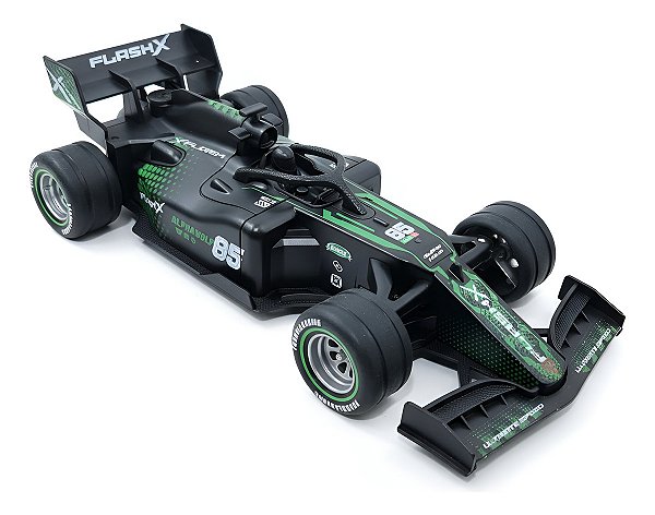 Carrinho F1 Controle Remoto Recarregável Solta Fumaça Led Pneus Emborrachados