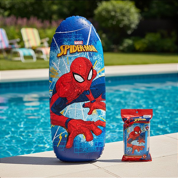 Homem Aranha Teimoso João Bobo Spider Man Gigante 90cm Inflável Marvel Original Etitoys