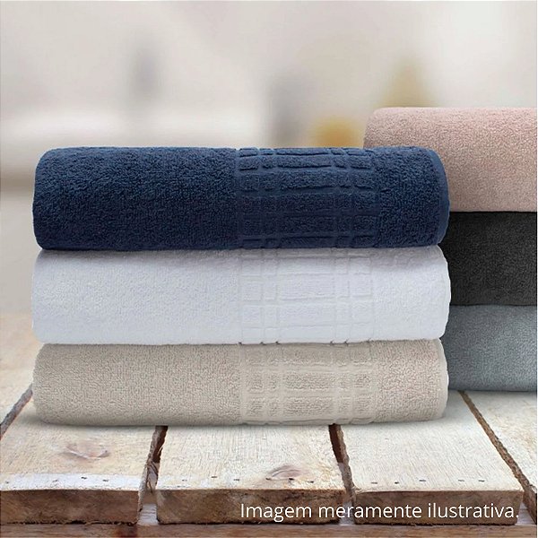 Jogo De Toalhas Banho Rosto Loft 4 Peças Luxo 100% Algodão