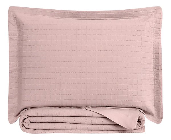 Jogo Colcha Cobre Leito Loft Casal Kit 3 Peças Limestone 220x240 Camesa