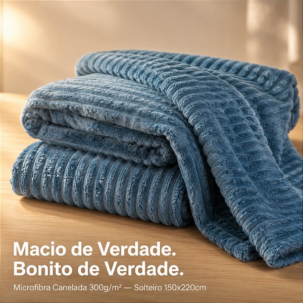 Cobertor Solteiro Neo Mares Flannel Premium Macio Quentinho 300g/m² 150x220 Camesa