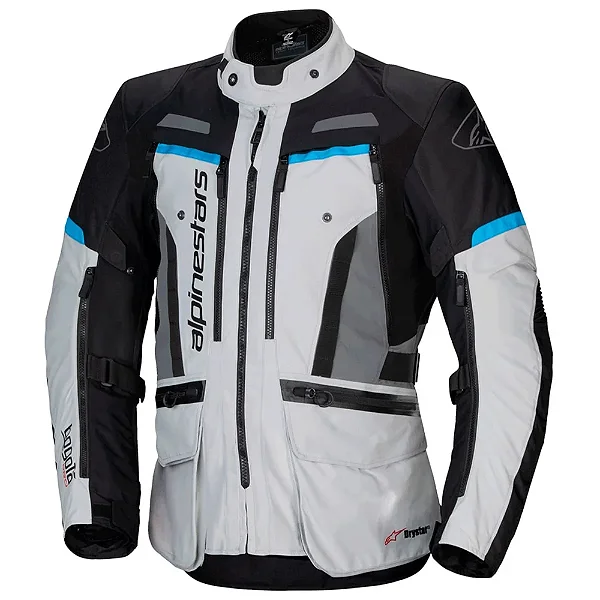 Jaqueta AlpineStars Bogota Pro Drystar- Gelo Cinza Preto Azul