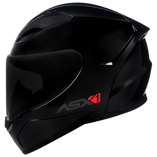 CAPACETE ASX CITY SOLID BRILHO PRETO/GRAFITE